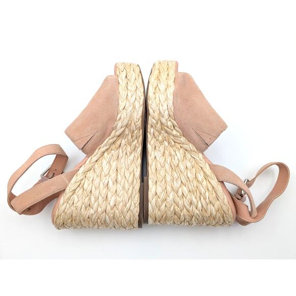 Marc Fisher LTD Nelly Women's Wedge Espadrilles Sandal Pale Blush Size US8.5M - Picture 5 of 8